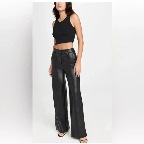 NWT Commando Faux Leather Wide Leg Trouser size XS - Picture 2 of 14